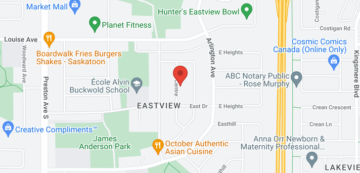 map of 929 East CTR